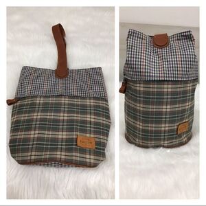 FOSSIL Checkered Print Shoulder/Duffle Bag